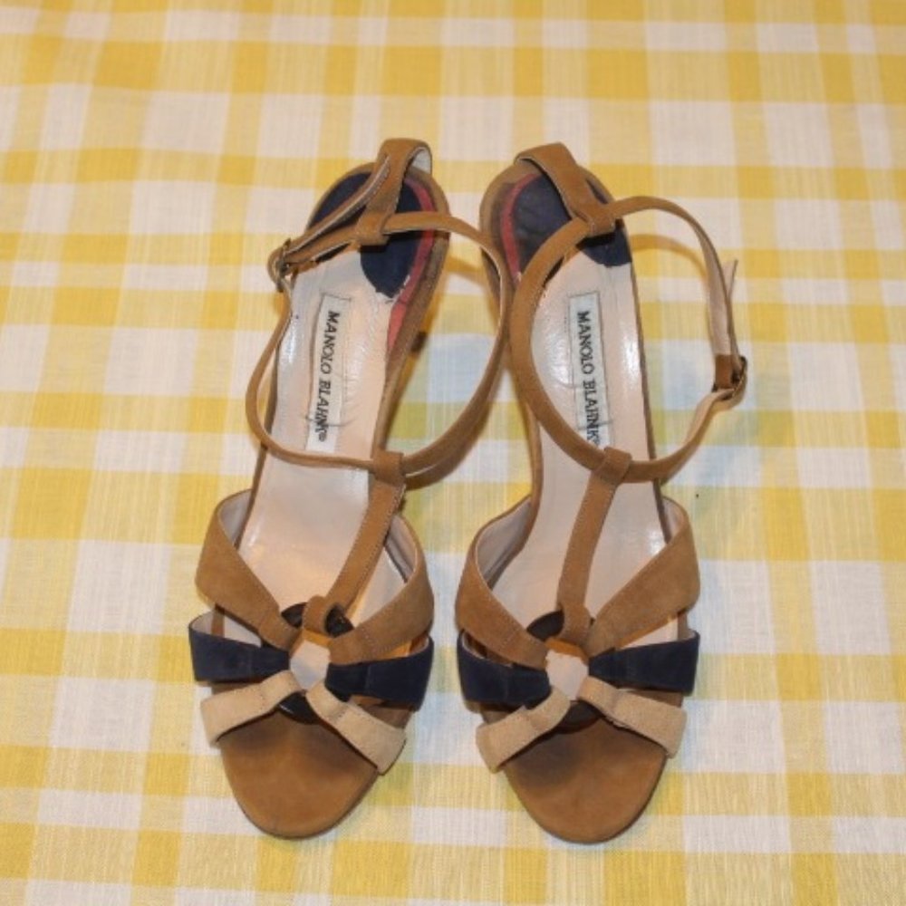 Manolo Blahnik Strappy Heels
